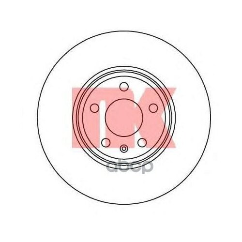 фото Диск тормозной ауди/audi a4 07-/a5 07- передний d 314мм. nk арт. 3147132