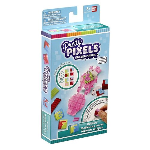 Bandai Pretty Pixels Студия для создания ластиков Лучшие друзья (38510) розовый