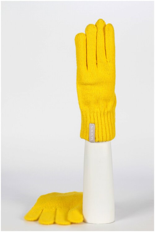 Перчатки Ferz зимние, шерсть, размер M, желтый