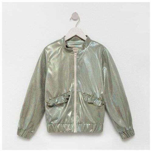 фото Жакет (бомбер) детский minaku: casual collection kids цвет зеленый, рост 122