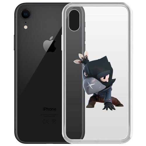 Чехол-накладка Clear Case Brawl Stars-Ворон для iPhone XR чехол накладка clear case brawl stars ворон для vivo y91c