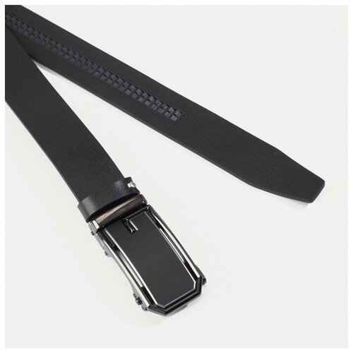 фото Ремень, ширина 3,5 см, автомат, цвет чёрный gorodok