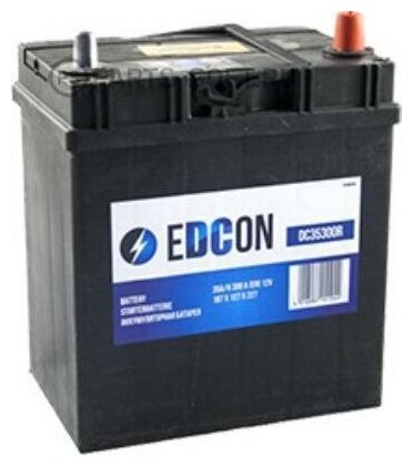 Аккумуляторная батарея 35ah 300a Справа 187х127х227 B00 EDCON DC35300R