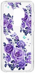 Чехол на Samsung Galaxy S9 Plus Kruche Print Roses / Чехол для Samsung / чехол с рисунком /