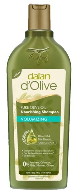 Dalan шампунь DOlive Nutrition Volumizing для объема волос, 400 мл