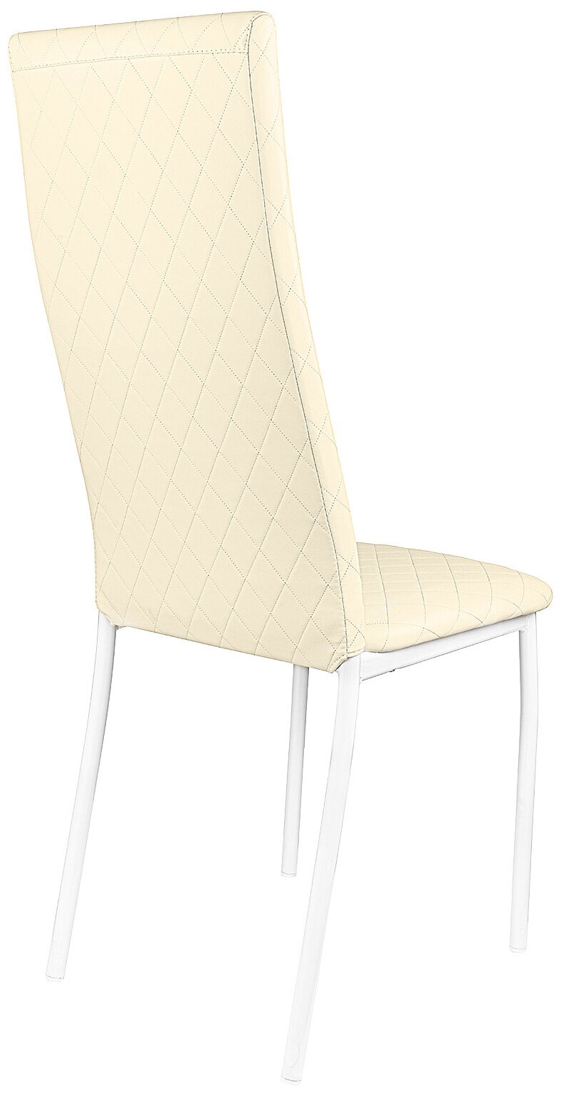 Комплект стульев (2штуки) KETT-UP Hamburg LUX (Гамбург), стеганный, KU138П, цвет белый / бежевый - фотография № 8