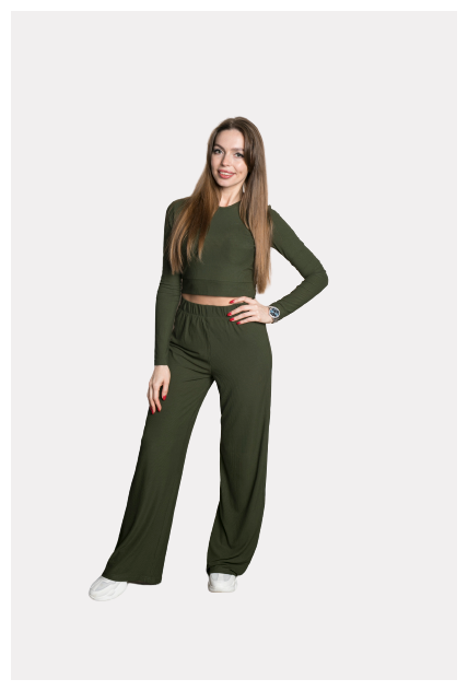 Костюм MaRuD, брюки, повседневный стиль, прилегающий силуэт, размер 48, зеленый