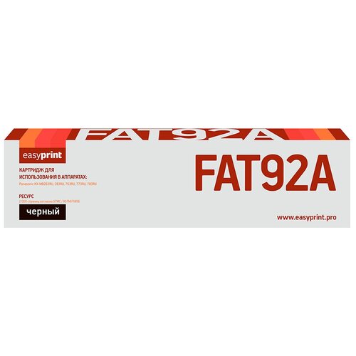 Картридж KX-FAT92A для принтера Панасоник, Panasonic KX-MB773RU; KX-MB783RU