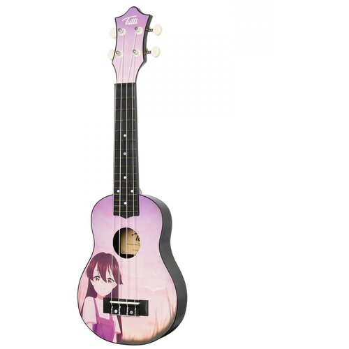 Укулеле TUTTI JR-10 ANMG сопрано рисунок аниме 223 дюймов 4 струны прозрачное акриловое сопрано укулеле полный комплект акустическая красочная гавайская гитара гитара