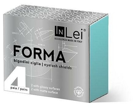 Набор силиконовых бигудей для завивки натуральных ресниц InLei FORMA 4 пары