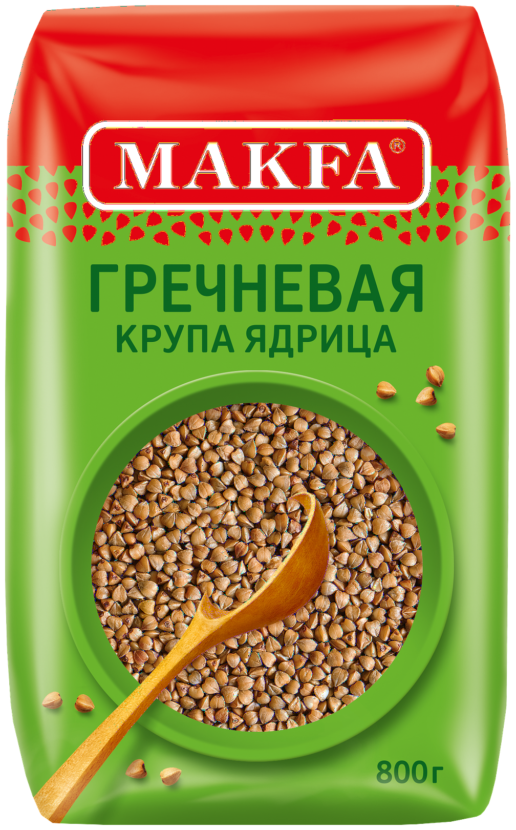 Упаковка 6 штук Гречневая ядрица Макфа 800г