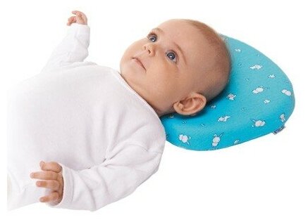 Подушка ортопедическая с эффектом памяти под голову для детей от 1 до 18 мес 