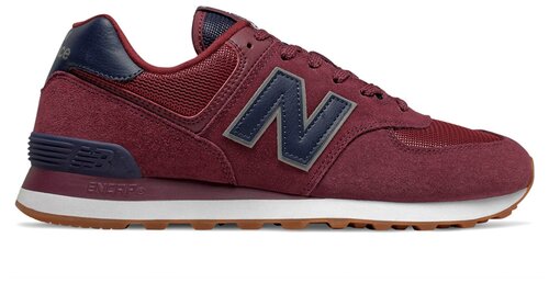 Кроссовки New Balance 574, размер 41.5 EU, синий, бордовый