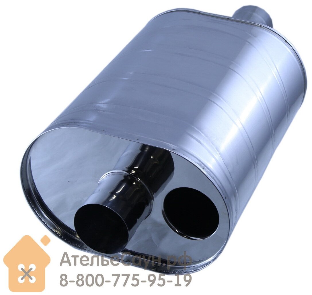 Бак для бани из нержавейки, 60 л (на трубу D 130 мм) — фото 1