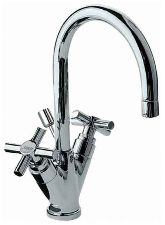 Jaquar, Смеситель для раковины Solo, 2-рычаж., Хром SOL-CHR-6169B