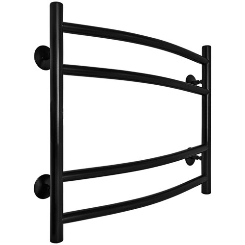 Полотенцесушитель водяной Fincopper FC 450х500 белый RAL 9016, 4 перекладины, нижнее подключение гайка/штуцер 1/2'х3/4' с чашками и эксентриками