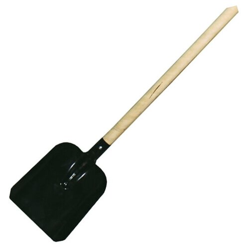 лопата совковая с ребрами жесткости с деревянным черенком 220х270х1450 мм 77216 Лопата совковая с черенком