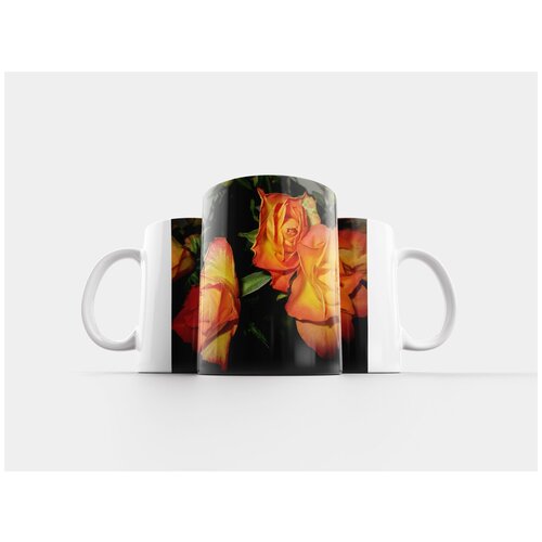 фото Кружка "розы, апельсин, цветы на день рождения" 320 мл lotsprints