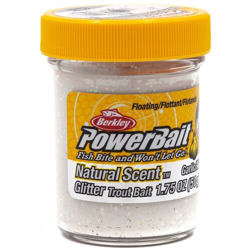 Форелевая паста BERKLEY PowerBait Natural SCENT (Чеснок, цв. Белый) 50 гр / Паста Беркли / Рыбалка на форель / Всесезонная / Свежая партия / Производство США форелевая паста berkley powerbait natural scent 50 гр цв white neon blue паста беркли всесезонная свежая партия производство сша