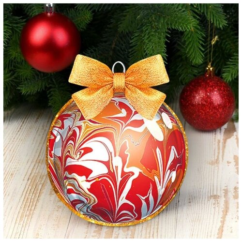 фото Набор для творчества. новогодний шар - эбру, золотой шар нет бренда