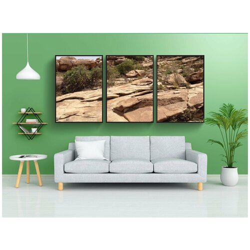 фото Набор модулных постеров для интерьера "сомалиленд, африка, пустыня" 60x90 см. в тубусе, без рамки lotsprints