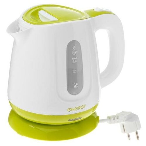 Energy Чайник электрический ENERGY E-234 пластик 1 л 1100 Вт бело-зеленый 178100₽