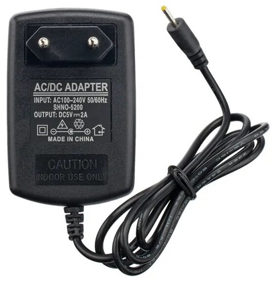 Универсальный блок питания Коннектор 25x08 мм 12 В - 2 А черный