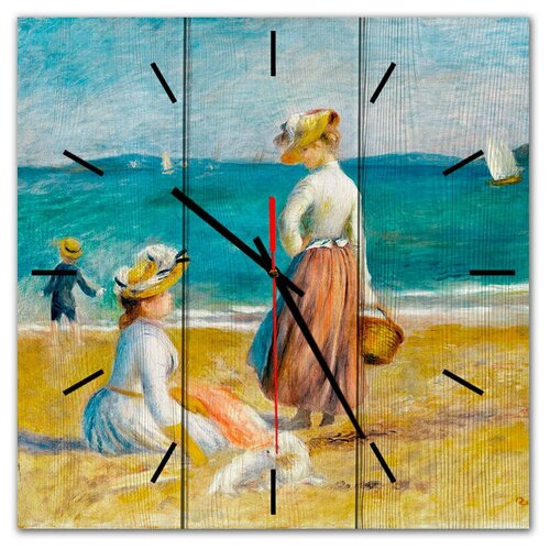 фото Настенные часы фигуры на пляже 60х60 см дом корлеоне