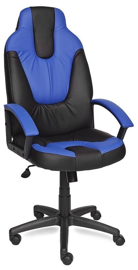 Кресло компьютерное Tetchair NEO (2) экокожа черный синий