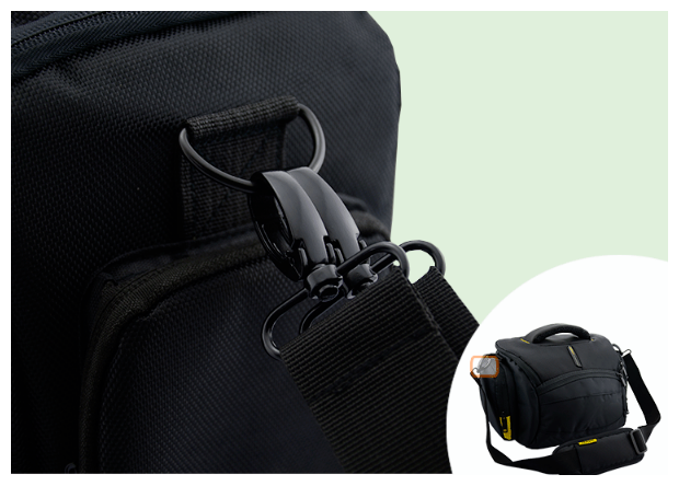 Чехол-сумка MyPads TC-1233 для фотоаппарата Nikon D7500/ D800/ D800E из качественной износостойкой влагозащитной ткани черный