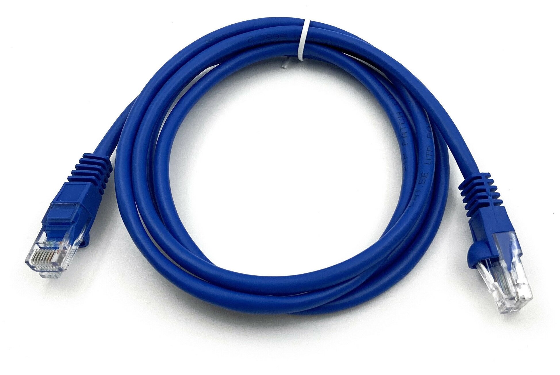 фото Патч-корд Buro UTP 4 пары cat5E CCA molded 1.5м синий RJ-45 (m)-RJ-45 (m)