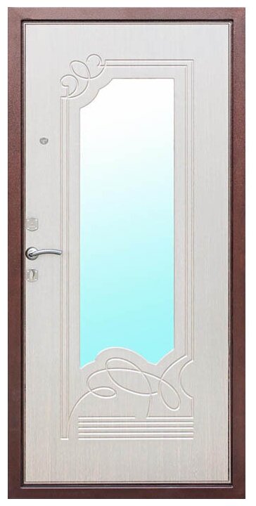 Входная дверь Ferroni Ампир Белый ясень 960*2050 левая - фотография № 1