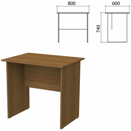 Стол письменный Бюджет, 800x600x740 мм, орех французский шт.