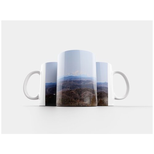 фото Кружка "пейзаж, япония, зима" 320 мл lotsprints