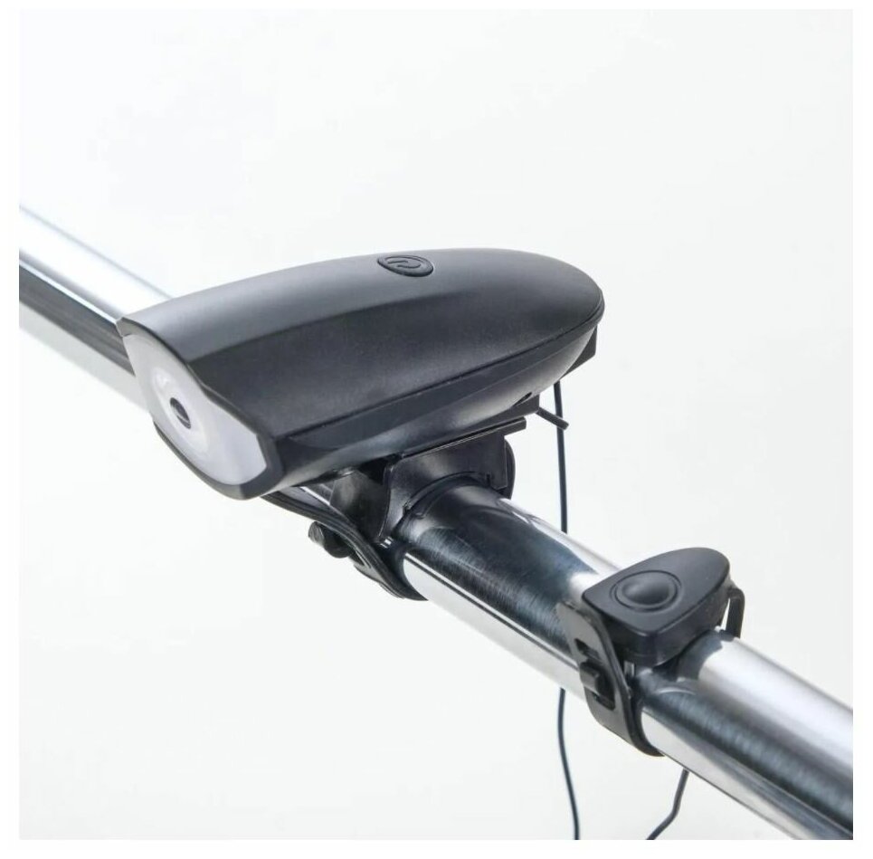 Велосипедный фонарь аккумуляторный с гудком 2 Вт - 1200 mAh
