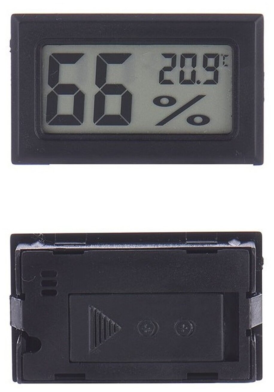 Термометр-гигрометр электронный FY 11 без выносного датчика, цвет - черный - фотография № 4