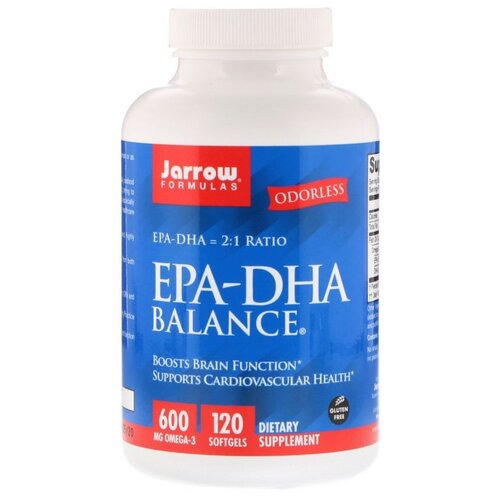 Капсулы Jarrow Formulas EPA-DHA Balance, 240 г, 120 шт.