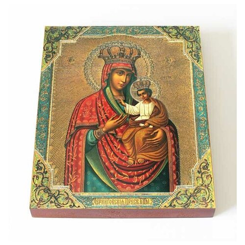 Черниговская-Гефсиманская икона Божией Матери, доска 13*16,5 см
