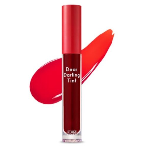 Etude Тинт для губ Dear Darling Water Gel Tint, вишневый etude house lip tint dear darling water gel pk004 red bean red 0 15 oz 4 5 g