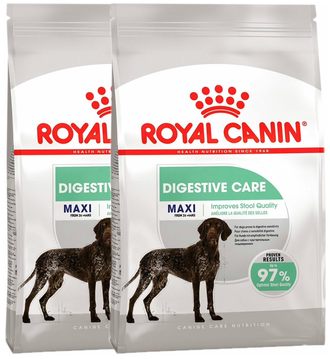 Сухой корм ROYAL CANIN MAXI DIGESTIVE CARE для взрослых собак крупных пород для поддержания здоровья пищеварительной системы (3 + 3 кг)