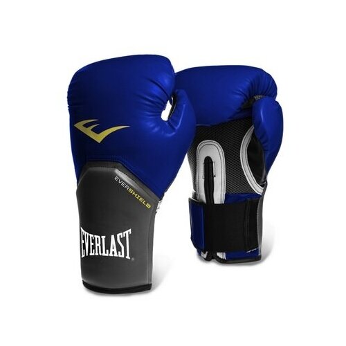 Боксерские перчатки Everlast тренировочные Pro Style Elite синие 14 унций