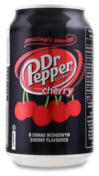 Газированный напиток Dr Pepper Cherry (Доктор Пеппер Черри), 6 банок по 330 мл. - фотография № 3