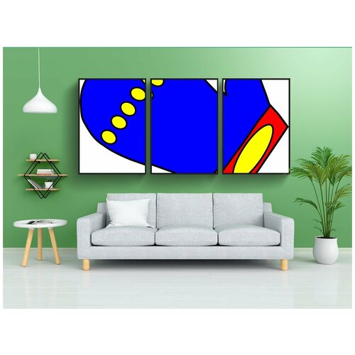 фото Набор модулных постеров для интерьера "рукавица, зима, рождество" 60x90 см. в тубусе, без рамки lotsprints