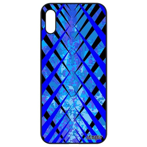 фото Стильный чехол на телефон // honor 8a // "дизайн сталактит" наледь геометрия, utaupia, синий