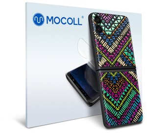 Фото Пленка защитная MOCOLL для задней панели Samsung Galaxy Z Flip 3 Богемный узор Бохо