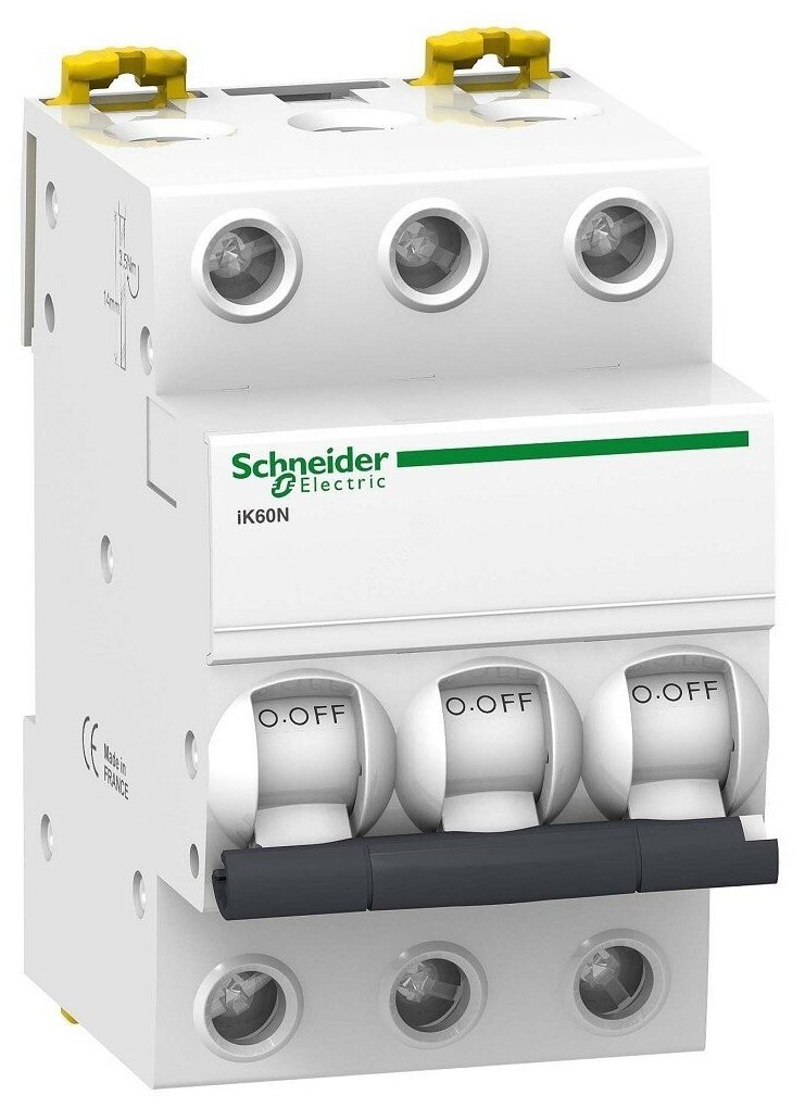 Schneider Electric Выключатель автоматический модульный 3п C 20А 6кА iK60 Acti9 SchE A9K24320