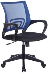 Кресло офисное Бюрократ CH-695N/BL/TW-11 спинка сетка синий TW-05 сиденье черный TW-11