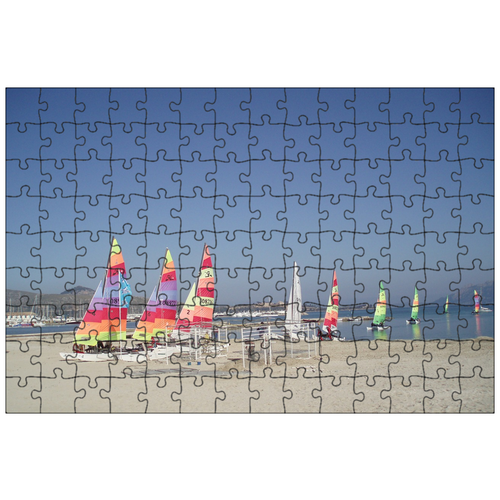 фото Магнитный пазл 27x18см."море, плыть, лодки" на холодильник lotsprints