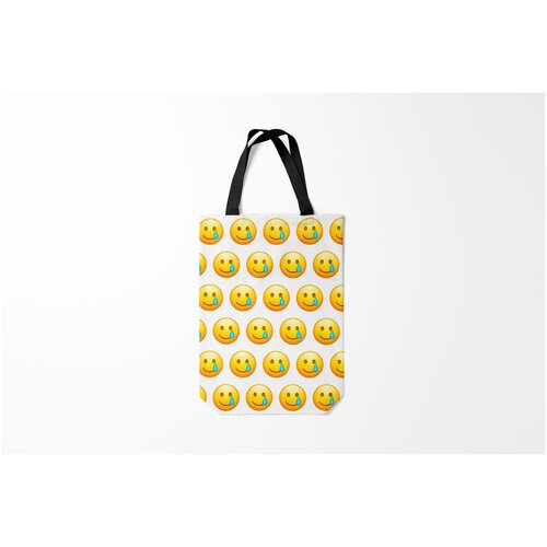 фото Сумка-шоппер / 31х42 см / мемы / мейнстрим new emoji burnettie