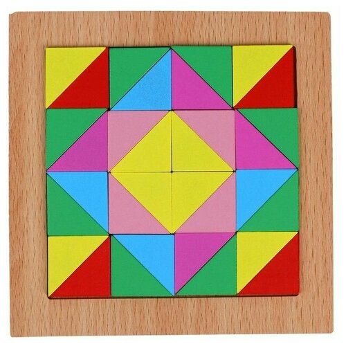 Головоломка Строй фигуры и узоры, треугольники головоломка лесная мастерская строй фигуры и узоры треугольники